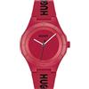 HUGO Orologio Analogico al Quarzo da Uomo Collezione #LIT FOR HIM con Cinturino in Silicone