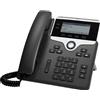 Cisco 7811, IP Phone, Nero, Argento, Cornetta cablata, Policarbonato, Scrivania/Parete, 1 linee CP-7811-3PCC-K9=