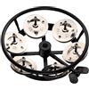 Meinl Percussion - Tamburello Hihat - Cimbali in acciaio, Nero (THH1BK)