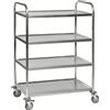 Kongamek Carrello in acciaio inox con freno 910x590x1260 Kongamek KM60356