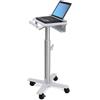 Ergotron StyleView Laptop Cart, SV10 Alluminio, Bianco Computer portatile Carrello multimediale