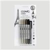 Copic Set Toni Grigio caldo Marker Copic Ciao - confezione 5 Marker + Liner 0.3mm