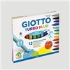 Giotto Confezione Pennarelli Giotto Turbo Maxi, 12 colori