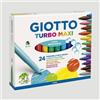 Giotto Confezione Pennarelli Giotto Turbo Maxi, 24 colori