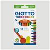 Giotto Confezione Pennarelli Punta Fine Giotto Turbo Color, 18 colori