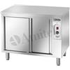Tavolo Armadiato Riscaldante Per Stoviglie In Acciaio Inox - Prof. Cm 70 160x70x85h