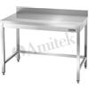 Tavolo Da Lavoro Con Alzatina In Acciaio Inox 180x70x95h