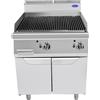 Grill A Gas A Pietra Lavica - Serie 90 - Dim. Cm. L80xp90xh114 - 9x2 Kw