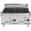 Grill A Gas A Pietra Lavica Da Banco - Serie 70 - Dim. Cm. L80xp70xh54,7 - Kw 7x2=14