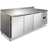 Tavolo Frigo Refrigerato Positivo Pasticceria 3 Porte Con Alzatina - Pxf 3200 Tn - Temp. +2°c/+8 °c Dim. Cm 202x80x96h