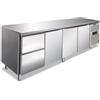 Tavolo Frigo Refrigerato Positivo 3 Porte + 2 Cassetti (2x1/2) - Cxf 4110 Tn - Temp. -2 °c /+8 °c Dim. Cm 223x70x86h