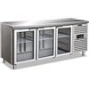 Tavolo Frigo Refrigerato Positivo 3 Porte In Vetro - Cxf 3100 Tng - Temp. -2°c/+8°c - Dim. Cm 179,5x70x86h