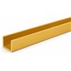 ARCANSAS S.R.L. Profili alluminio canalino a U oro mm 8x8x1 - mt.2