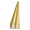ARCANSAS S.R.L. Profili alluminio canalino doppia U oro mm 16x7x1 mt. 2