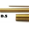 ARCANSAS S.R.L. Barre filettate d. 5 in ottone da mt 1