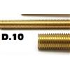 ARCANSAS S.R.L. Barre filettate D.10 in ottone da mt 1