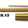 ARCANSAS S.R.L. Barre filettate D12 in ottone da mt 1