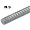 ARCANSAS S.R.L. Barre filettate mm.d.5 ferro zincato mt.1