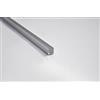 ARCANSAS S.R.L. Profili in alluminio anodizzato argento canalino ad U mm 10x10x1 - da mt.2