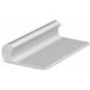 ARCANSAS S.R.L. Profili in alluminio anodizzato argento unghietta mm 18x1 - da mt.1