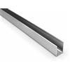 ARCANSAS S.R.L. Profili in alluminio cromato canalino a U mm 10x15x1 - da mt.2