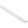 ARCANSAS S.R.L. Profili in alluminio verniciato bianco angolare a L mm 15x10x1 - da mt. 1