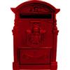 BLINKY Cassette p/lettera ghisa verniciate rosse 28x9x41h