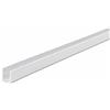 ARCANSAS S.R.L. Profili in alluminio verniciato bianco canalino a U mm 8X8X1- da mt. 2