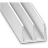 ARCANSAS S.R.L. Profili in pvc bianco a doppia U mm 19x15 - da 1 mt.