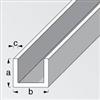 ARCANSAS S.R.L. Profili pvc bianco ad U mm 6,2x8,7x6,2x1,2 - da 1 mt.