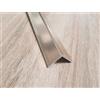 ARCANSAS S.R.L. Profili pvc champagne spazzolato angolare mm 25x25x2 - da 2,60 mt.