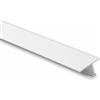 ARCANSAS S.R.L. Profili in alluminio anodizzato argento a T mm 20x20x1.5 - da mt. 1