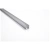 ARCANSAS S.R.L. Profili in alluminio anodizzato argento canalino ad U mm 10x10x1 da mt.1