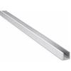 ARCANSAS S.R.L. Profili in alluminio anodizzato argento canalino ad U mm 10x15x1 da mt.1