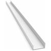 AL.GO. SAS Profilo in alluminio canalino a u - argento satinato - mm.50x20x2 mt.2.25