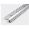 ARCANSAS Profilo jiolly in pvc argento spazzolato satinato mm2480x28x8