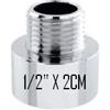 CROLLA BRUNO Prolunga 1/2 x cm.2 ottone cromato lucido