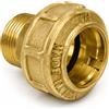 TIEMME Raccordo x tubo politilene ottone dritto 20x1/2 m