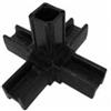 ARCANSAS S.R.L. Innesto per tubo quadro mm 20x20 nero 5 vie