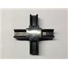 ARCANSAS S.R.L. Innesto per tubo quadro mm 20x20 nero a croce