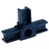 ARCANSAS S.R.L. Innesto per tubo quadro mm 20x20 nero a T