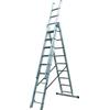 FACAL STILO Scale alluminio 3 rampe 9+9+9 gradini mt.2.58-5.94
