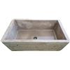 MASTRO GABRIELE Lavandino artigianale in cemento misura cm 60x40x18h