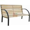 BLINKY Panchina acciaio legno blinky scandinavia 12 dim 120x62x82h