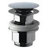 TECOM Piletta per lavabo e bidet cromato da 1 1/4 senza troppo pieno click clack