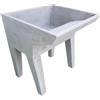 MASTRO GABRIELE Pilozzo con lavatoio uso lavanderia con piedi in cemento grigio cm 60x55x73h
