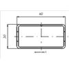 ARCANSAS S.R.L. TUBOLARE RETTANGOLO PROFILATO LEGGERO 60X30X2 da mt 3