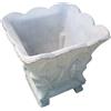 MASTRO GABRIELE S.A.S. Vaso a foglia piccolo grigio 45 x 45 h 38