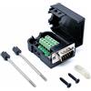 Oiyagai Adattatore Maschio DB9 RS232 D-SUB per Porta Seriale 9 Pin, Modulo Segnale Terminale DB9 COB con Custodia (Maschio con Viti)