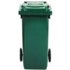 Mobil Plastic Bidone carrellato - 48x55x93 cm - 120 L - verde scuro - Mobil Plastic (unità vendita 1 pz.)